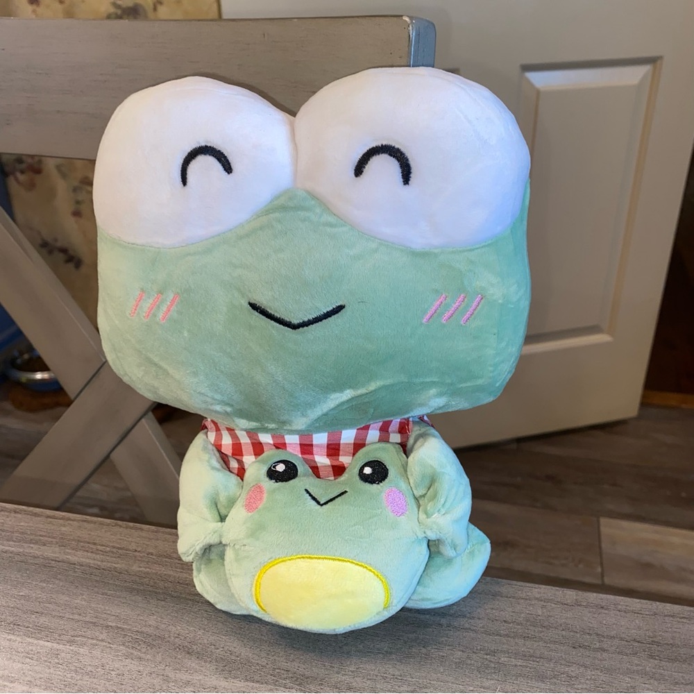Keroppi brand Cute Green Frog Plush Toy